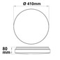 Preview: Isoled LED Deckenleuchte 22/32W mit HF-Sensor, weiß rund, DN410, IP64, 120lm/W, ColorSwitch 3000/4000/6000K 116719