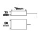 Preview: Isoled Anschlussbox 2x5-polig, 0,5-2,5mm², max. 450V/16A zur Durchverkabelung, mit 30cm Anschlussleitung 116726