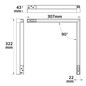 Preview: Isoled Track48 Eckleuchte horizontal weiß, 20W, 120°, 48V DC, 3000K, CRI90, prismatisch, Line+ DALI dimmbar 116745