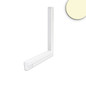 Preview: Isoled Track48 Eckleuchte vertikal weiß, 20W, 120°, 48V DC, 3000K, CRI90, prismatisch, Line+, DALI dimmbar 116747