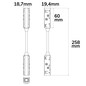Preview: Isoled Track48 Linear-Verbinder flexibel, 180° biegbar, stromführend, weiß, max. 6A, 4-polig 116777