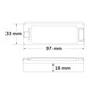 Preview: Isoled Sys-Pro Push/Funk Soft-On/Soft-Off PWM-Dimmer, 1 Kanal, 12-48V DC 8A 116818