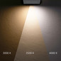 Preview: Isoled LED Aufbau/Einbauleuchte Flex Pro 300x300, 22W, weiß, 120lm/W, 3000/3500/4000K, dimmbar 116831