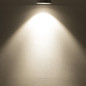 Preview: Isoled LED Strahler mit Montagebügel und Schukostecker, 40W, 36°, schwenkbar, weiß matt, 3000K, CRI>90 116868