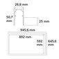 Preview: Isoled Track48 Leuchtenrahmen H50, Innenformat 592x892mm, weiß, exkl. Trafo, Montageclip/Seilabh. 116872