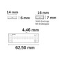 Preview: Isoled LED HT RGB+WW COB Flexband für bis zu 100°C Umgebungstemp., 24V DC, 19 W, IP68, 5m Rll, 896 LED/m 116891