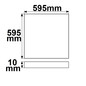 Preview: Isoled LED Panel Business Line 600 UGR<19 2H/2H, 36W, weiß RAL9016, warmweiß, PowerSwitch 21-40W 116950