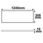 Preview: Isoled LED Panel Professional Line 308x1245mm, UGR<19 4H/8H, 36W, RAL9016, neutralweiß, PowerSwitch 21-40W 116951