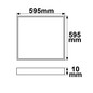 Preview: Isoled LED Panel Professional Line 600 UGR<19 4H/8H, 36W, weiß RAL9016, neutralweiß, PowerSwitch 21-40W 116955