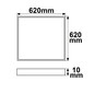 Preview: Isoled LED Panel Professional Line 625 UGR<19 4H/8H, 36W, weiß RAL9016, neutralweiß, PowerSwitch 21-40W 116956