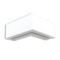 Preview: Isoled LAMP30V1 90° Eck, geschweißt, 120x120mm, weiß RAL 9003, exkl. Cover 116969