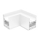 Preview: Isoled LAMP40 90° Eck, geschweißt, 140x140mm, weiß RAL 9003, exkl. Cover 116975