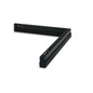 Preview: Isoled Track48 Eckleuchte horizontal schwarz, 20W, 120°, 48V, 3000K, CRI90, prismatisch, Line+ DALI dimmbar 116982