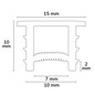 Preview: Isoled FLEX-COVER10 Twist+Bend, Silikon, opal, 45% Transm., 20m Rolle 116988