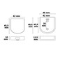 Preview: Isoled Sys-Pro Einbau Wisch- oder Türkontakt Funk-Sensor, kapazitiv, inkl. CR2450 Batterie 116997