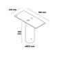 Preview: Isoled Traverse mit Zopfmaß 76mm für 1 Flutlicht 117046