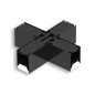 Preview: Isoled X-Verbinder für Aufbau/Hängeleuchte LINKLINE50 schwarz 117078