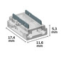Preview: Isoled Kontakt-Verbinder Multi (max. 5A) K3-210 für 2-pol. IP20 Flexstripes mit Breite 10mm 117151