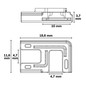 Preview: Isoled Kontakt-Verbinder 90° (max. 5A) K3-210 für 2-pol. IP20 Flexstripes mit Breite 10mm 117153