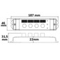 Preview: Isoled Sys-Pro Drehknopf/Funk Multi-PWM-Dimmer, GROW, 1-4 Kanal, 12-48V DC 4x3A 4/8KHz 117154
