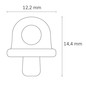 Preview: Isoled Vorhangschienen-Stopper zur Feststellung des Vorhanglaufs 117172