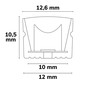 Preview: Isoled LED Wallwasher Flexband 20x55°, 3000K, 48V DC, 16W, IP67, CRI90, 10m Rolle, 84 LED/m 117181