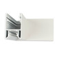 Preview: Isoled HALON 90° Eck, geschweißt, 120x120mm, weiß RAL 9003, exkl. Cover 117203