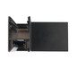 Preview: Isoled HALON 90° Eck, geschweißt, 120x120mm, schwarz RAL 9005, exkl. Cover 117204