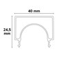 Preview: Isoled Abdeckung COVER68 opal+, U-Form für Profil HALON und LAMP30 V1+V2, 300cm 117209
