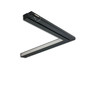 Preview: Isoled Track48 Eckleuchte vertikal schwarz, 20W, 120°, 48V DC, 1800-4000K,CRI90, Line+, DALI DT8 117229