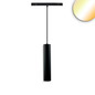 Preview: Isoled Track48 Hängeleuchte Pipe schwarz, 12W, 36°, UGR<19, 48V DC, 1800-4000K, CRI90, DALI DT8 117232