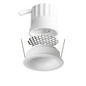 Preview: Isoled LED Einbaustrahler BACK32, weiß matt, rund, 5W, CRI90, 3000K, rückversetzt, Honeycomb, dimmbar 117245