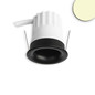 Preview: Isoled LED Einbaustrahler BACK32, schwarz matt, rund, 5W, CRI90, 2700K, rückversetzt, Honeycomb, dimmbar 117246