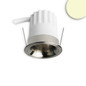 Preview: Isoled LED Einbaustrahler BACK32, nickel geb., rund, 5W, CRI90, 2700K, rückversetzt, Honeycomb, dimmbar 117250