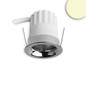 Preview: Isoled LED Einbaustrahler BACK32, alu glänzend, rund, 5W, CRI90, 3000K, rückversetzt, Honeycomb, dimmbar 117253
