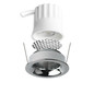 Preview: Isoled LED Einbaustrahler BACK32, alu glänzend, rund, 5W, CRI90, 3000K, rückversetzt, Honeycomb, dimmbar 117253