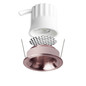 Preview: Isoled LED Einbaustrahler BACK32, rosegold, rund, 5W, CRI90, 2700K, rückversetzt, Honeycomb, dimmbar 117256