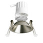 Preview: Isoled LED Einbaustrahler BACK45, nickel geb., rund, 5W, CRI90, 2700K, rückversetzt, Honeycomb, dimmbar 117271