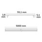Preview: Isoled Prismatisches, gerolltes Cover 500cm UGR<19 2H/2H für LINKLINE50 117283