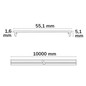 Preview: Isoled Prismatisches, gerolltes Cover 1000cm UGR<19 2H/2H für LINKLINE50 117284