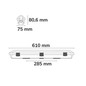 Preview: Isoled LED Wannenleuchte SL 60cm, IP66, PowerSwitch 14-20W, 140lm/W, ColorSwitch 3000/4000/5700K 117308