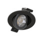 Preview: Isoled LED Einbaustrahler Sphere-68 schwenkbar, 6W, 40°, 2700/3000/4000K, CRI90, schwarz, dimmbar 117335