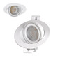 Preview: Isoled LED Einbaustrahler Sphere-68 schwenkbar, 6W, 40°, 2700/3000/4000K, CRI90, weiß, dimmbar 117336