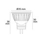 Preview: Isoled MR11 12V LED Sunset 3.5W, 38°, CRI90, 2200-3000K Dimm-to-warm 117356