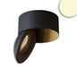 Preview: Isoled LED Aufbauleuchte Sphere schwarz/schwarz, 2700K, 10W, CRI90, dimmbar 117376