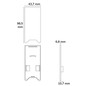 Preview: Isoled Endkappe EC120 mit Lichtfalle, schwarz für Leuchtenprofil HALON U-Cover C63, 2 Stück 117392