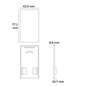 Preview: Isoled Endkappe EC125 mit Lichtfalle, weiß für LAMP30 V1 + V2 U-Cover C68, 2 Stück 117405