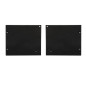 Preview: Isoled Endkappe Alu EC127 für Curtain10 ONE mit VISOR, 1 Paar (links & rechts), schwarz 117407