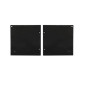 Preview: Isoled Endkappe Alu EC131 für Curtain10 ONE HIGH mit VISOR, 1 Paar (links & rechts), schwarz 117410