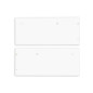 Preview: Isoled Endkappe Alu EC129 für Curtain10 DOUBLE mit VISOR, 1 Paar (links & rechts), weiß 117412